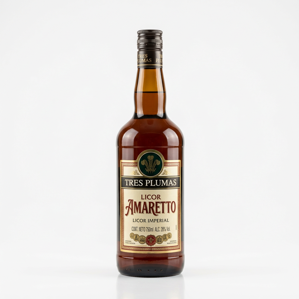 Licor Amaretto Tres Plumas 750ml